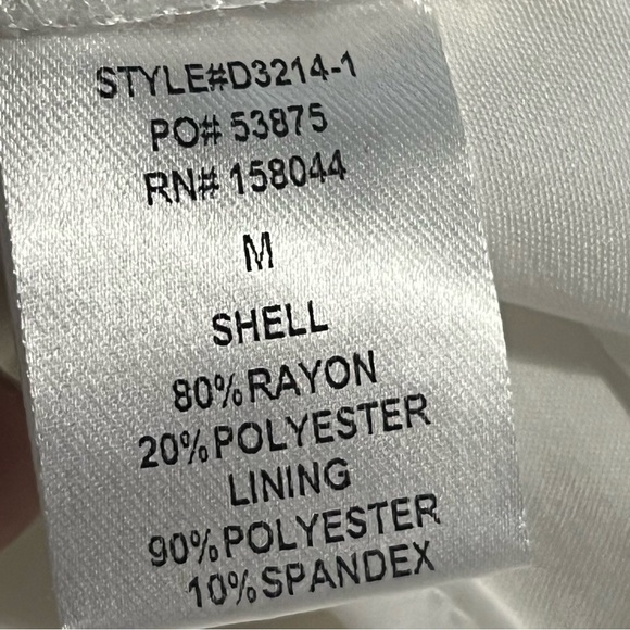 Altar’d State White One Shoulder Feather Trim Mini Dress M - Picture 10 of 10